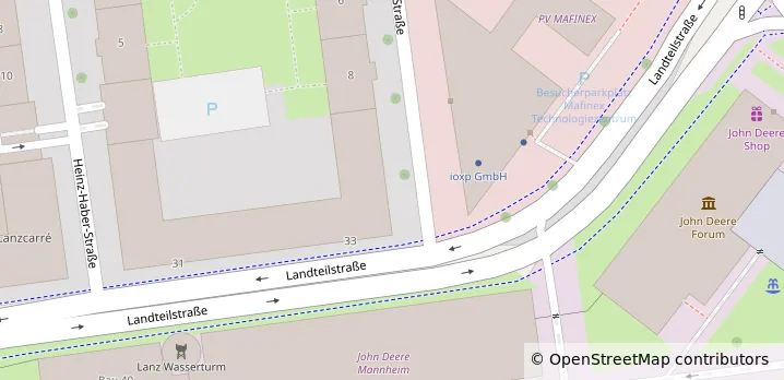 Karte – Lage der Location in Mannheim