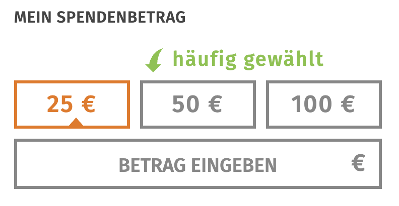 Schritt 3 der Spendenanleitung