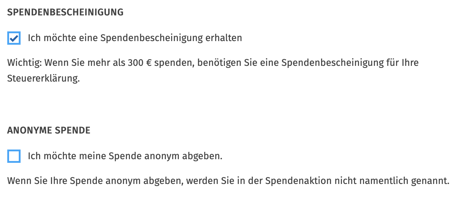 Schritt 4 der Spendenanleitung