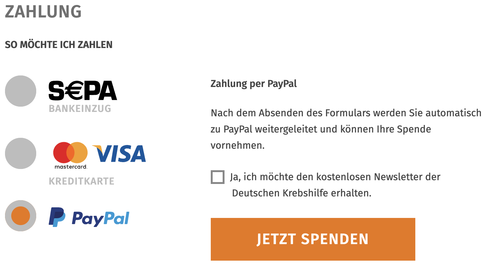Schritt 6 der Spendenanleitung